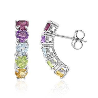 Orecchini in argento con Rodolite