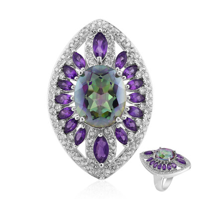 Anello in argento con Quarzo Mistico