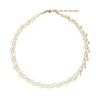 Collana in argento con Perla d'Acqua Dolce Bianca