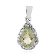 Ciondolo in argento con Ametista Verde