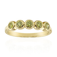 Anello in oro con Diamante Giallo VS1
