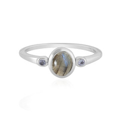 Anello in argento con Labradorite