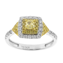 Anello in oro con Diamante Giallo SI2 (CIRARI)
