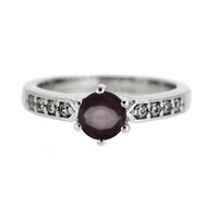 Anello in argento con Rodolite