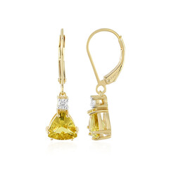 Orecchini in argento con Apatite Dorata