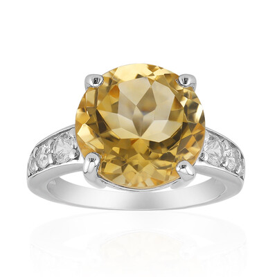 Anello in argento con Citrino
