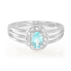 Anello in argento con Apatite Blu