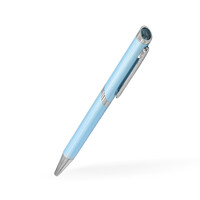 Penna in ottone con Topazio Blu Cielo