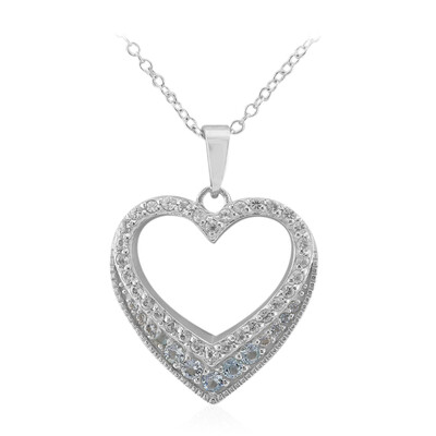 Collana in argento con Topazio Blu Cielo