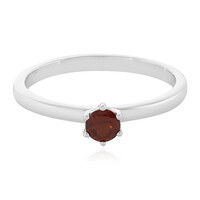 Anello in argento con Granato Mozambico