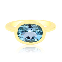 Anello in argento con Topazio Blu Cielo