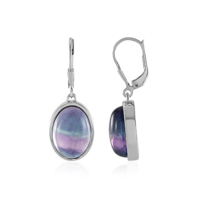 Orecchini in argento con Fluorite (MONOSONO COLLECTION)
