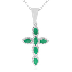 Collana in argento con Smeraldo Socoto