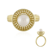 Anello in oro con Perla d'Acqua Dolce Bianca (Ornaments by de Melo)