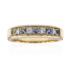 Anello in oro con Benitoite (Amanda Adkins)