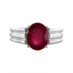 Anello in argento con Rubino del Madagascar