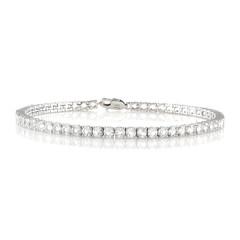 Bracciale in argento con Topazio Bianco