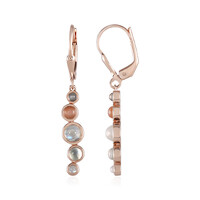 Orecchini in argento con Pietra di Luna Blu (KM by Juwelo)