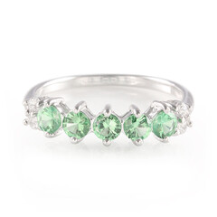 Anello in argento con Tsavorite