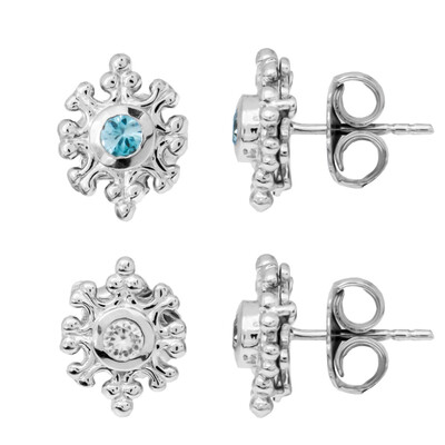 Orecchini in argento con Zircone Ratanakiri (Dallas Prince Designs)