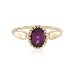 Anello in oro con Granato Magenta