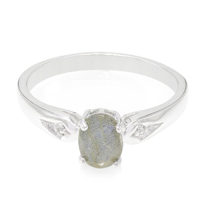 Anello in argento con Labradorite