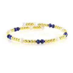 Bracciale in acciaio con Lapislazzuli (Riya)