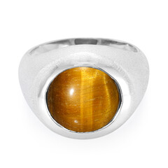 Anello da uomo in argento con Occhio di Tigre