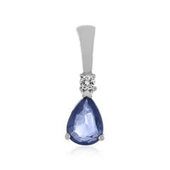 Ciondolo in argento con Zaffiro Blu