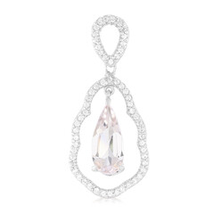Ciondolo in argento con Morganite