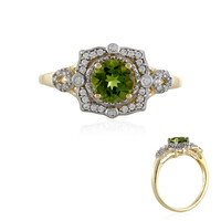 Anello in oro con Tormalina Verde (Adela Gold)