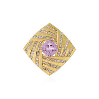 Ciondolo in argento con Ametista Rose de France
