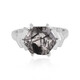Anello in argento con Quarzo Rutilato Nero
