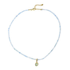 Collana in argento con Acquamarina