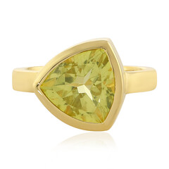 Anello in argento con Quarzo Limone