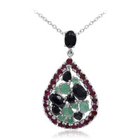 Collana in argento con Zaffiro Nero