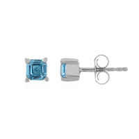 Orecchini in argento con Topazio Blu Svizzero