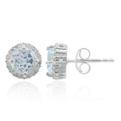 Orecchini in argento con Topazio Blu Cielo