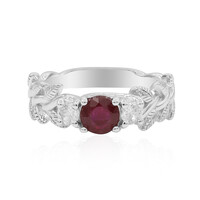 Anello in argento con Rubino del Madagascar