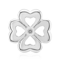 Charm in argento con Diamante SI1 (G)