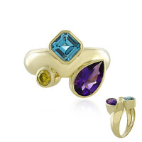 Anello in oro con Ametista Uruguay (de Melo)