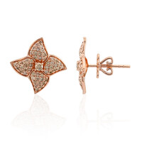 Orecchini in oro con Diamante Rose de France SI1 di Argyle