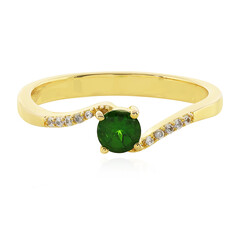 Anello in argento con Diopside Russo