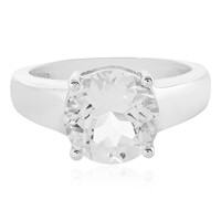 Anello in argento con Quarzo Bianco