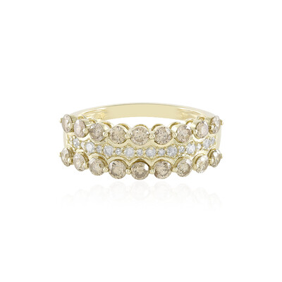 Anello in oro con Diamante Champagne I2 (de Melo)