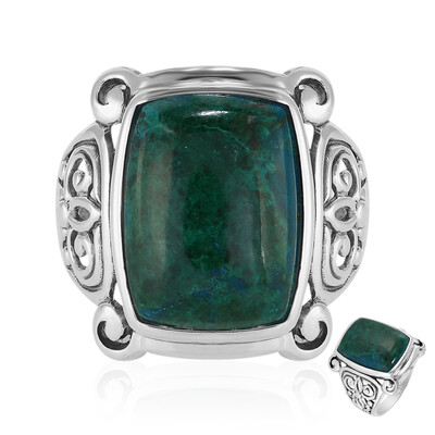 Anello in argento con Crisocolla (Art of Nature)