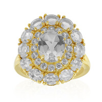 Anello in argento con Topazio Bianco