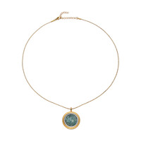 Collana in acciaio inossidabile con Smeraldo Brasiliano