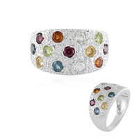 Anello in argento con Topazio Blu Londra