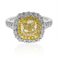 Anello in oro con Diamante Giallo SI2 (CIRARI)